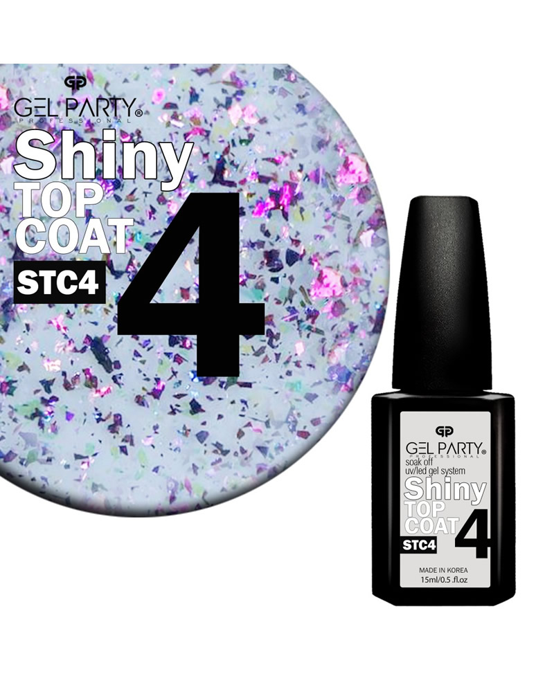 MULTICOLOR REFLECTIVE FLAKE GEL TOP COAT